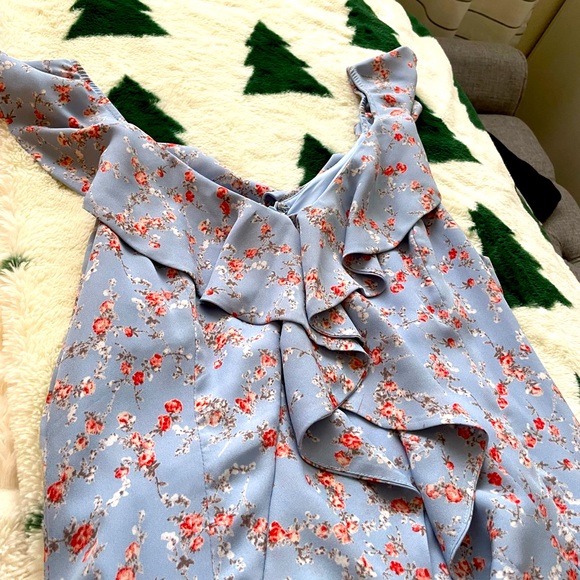 FLORAL RUFFLE PRINT DRESS - Picture 4 of 8